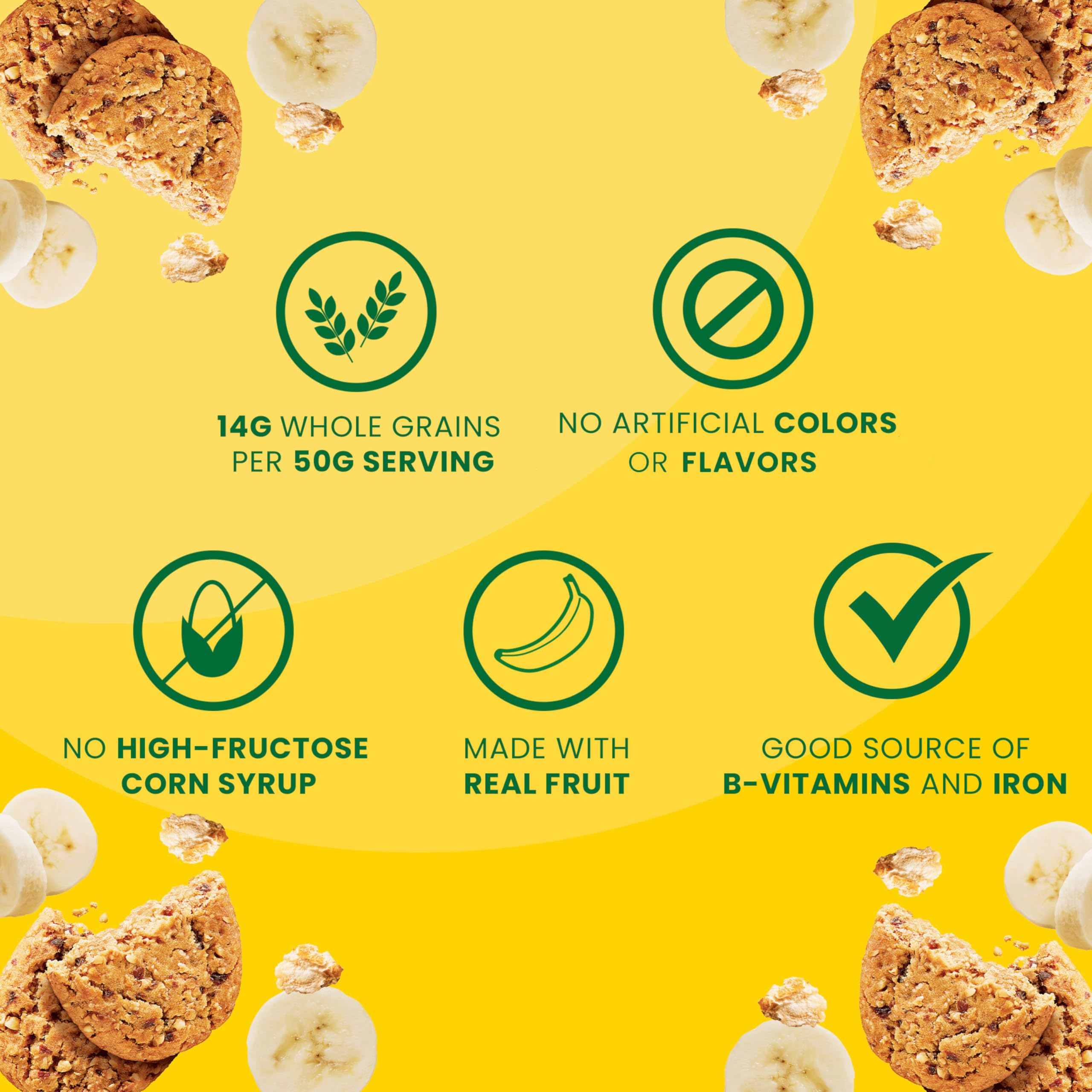 Belvita Banana Bread Bars packaging showing six boxes