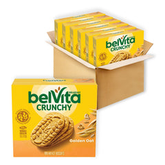 Belvita Golden Oat biscuits on the packaging front signaling steady energy.