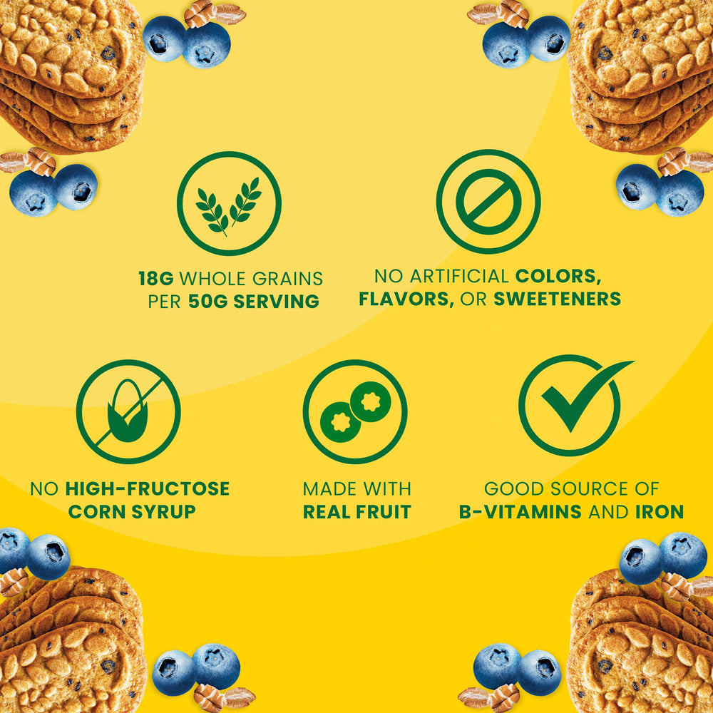 Belvita Blueberry Breakfast Bars kosher and cholesterol-free option