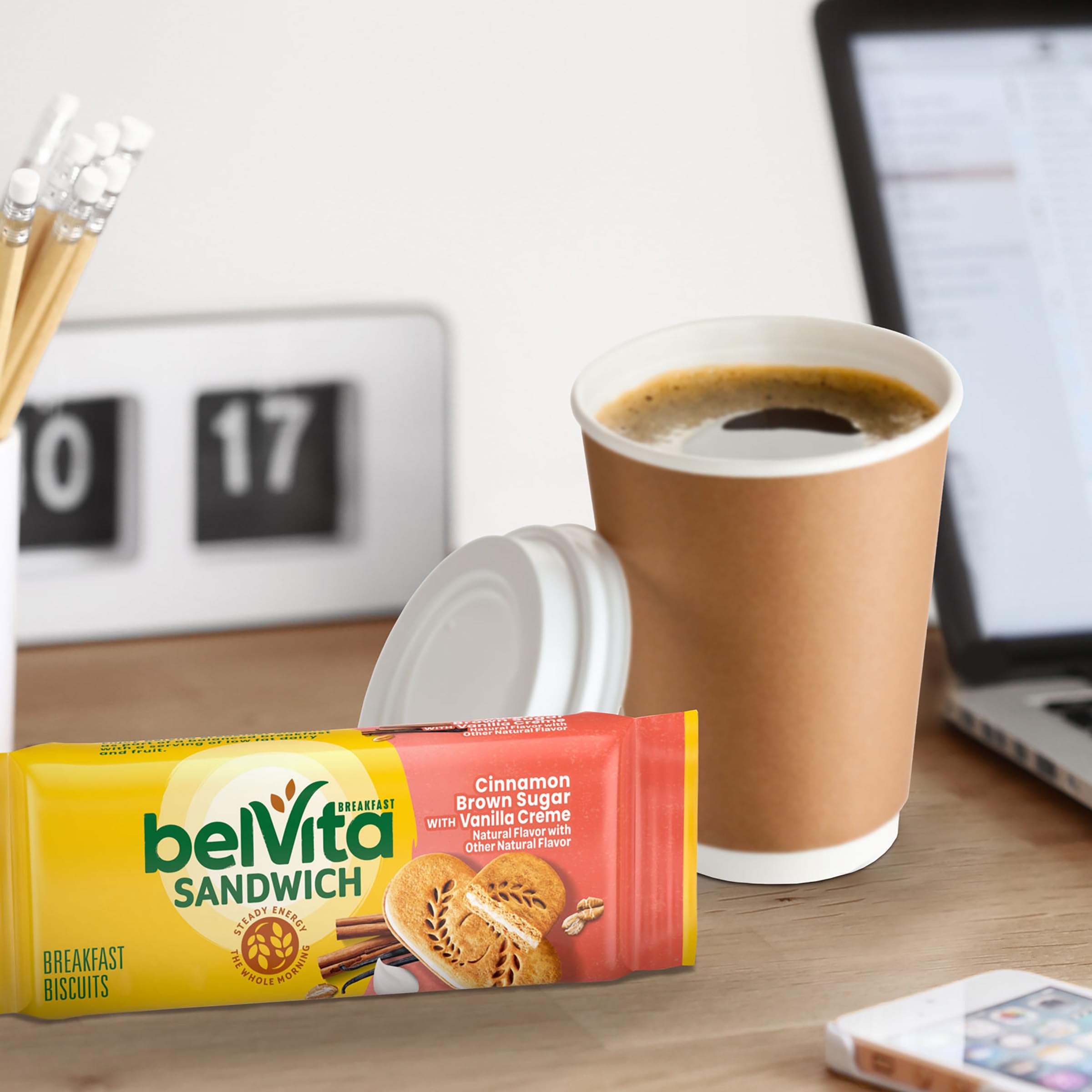 Belvita wholesome grains hint at real ingredients in every bite.