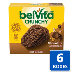 Belvita Chocolate Breakfast Biscuits served with yogurt and fruit