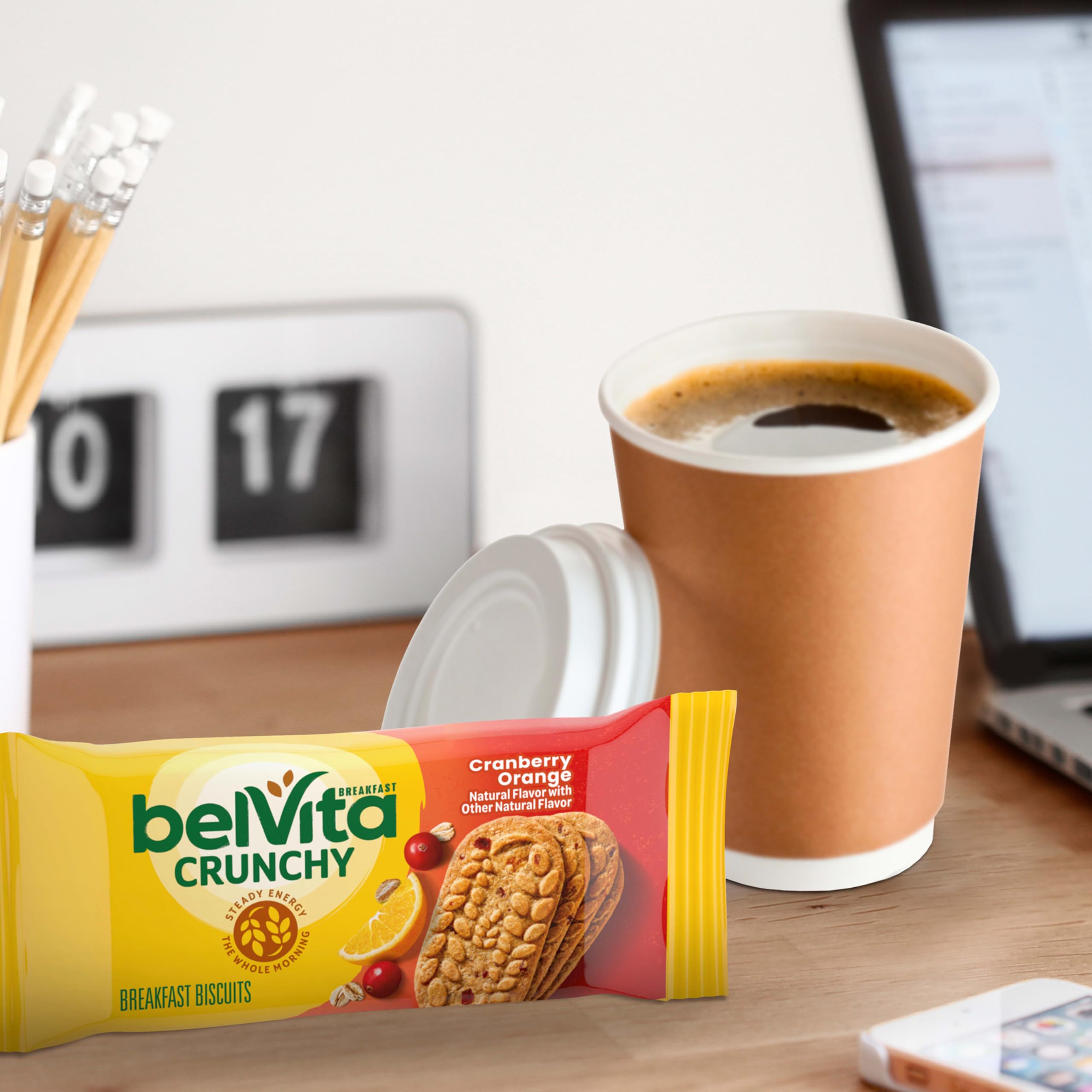 Ingredients highlight wholesome grains in Belvita Cranberry Orange Breakfast Biscuits