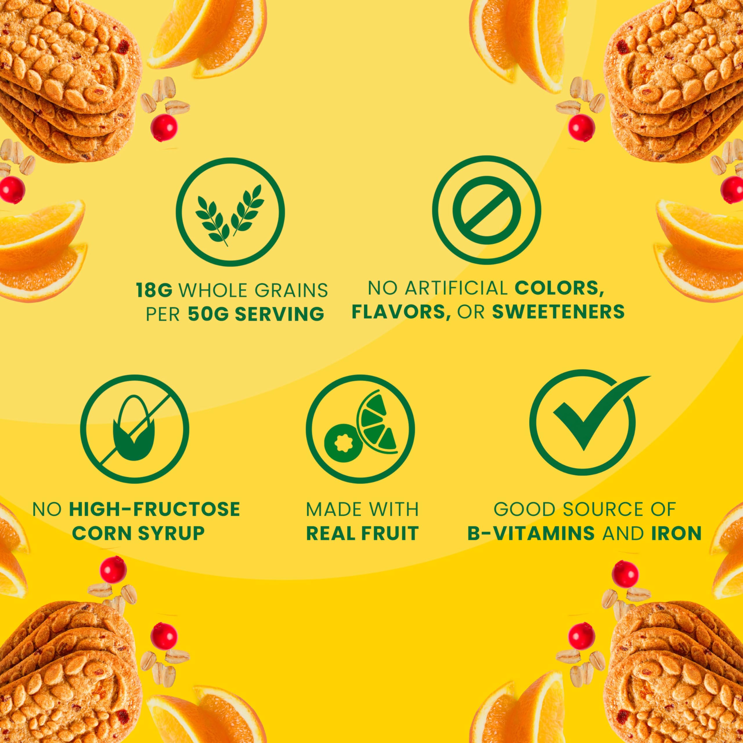 Belvita Cranberry Orange Breakfast Biscuits served with yogurt for a quick breakfast setup