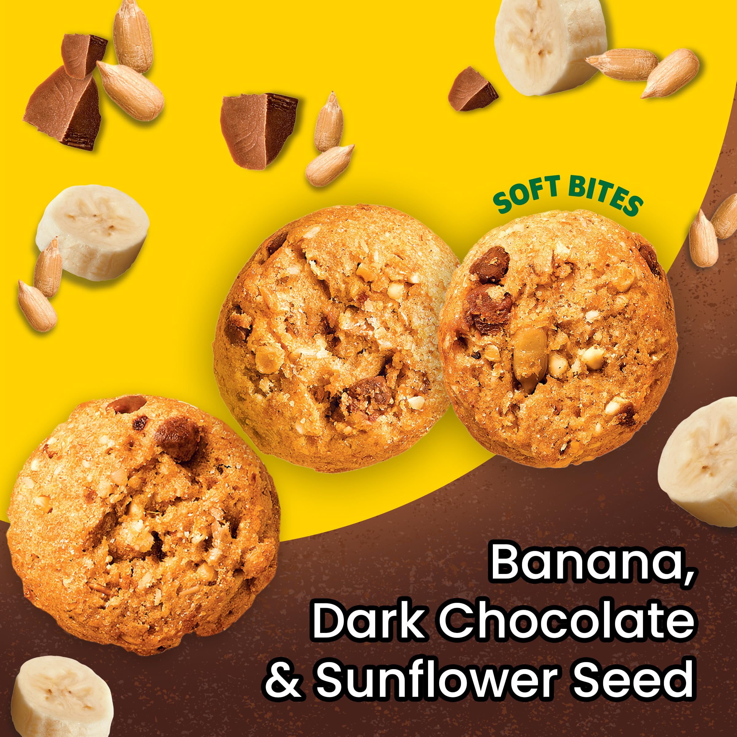 belVita Energy Snack Bites sunflower seeds provide crunch and fiber.