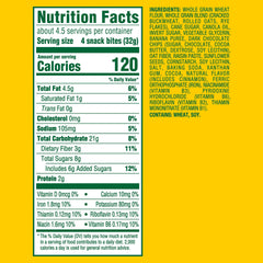 belVita Energy Snack Bites real banana visible, delivering fruity flavor in each bite.