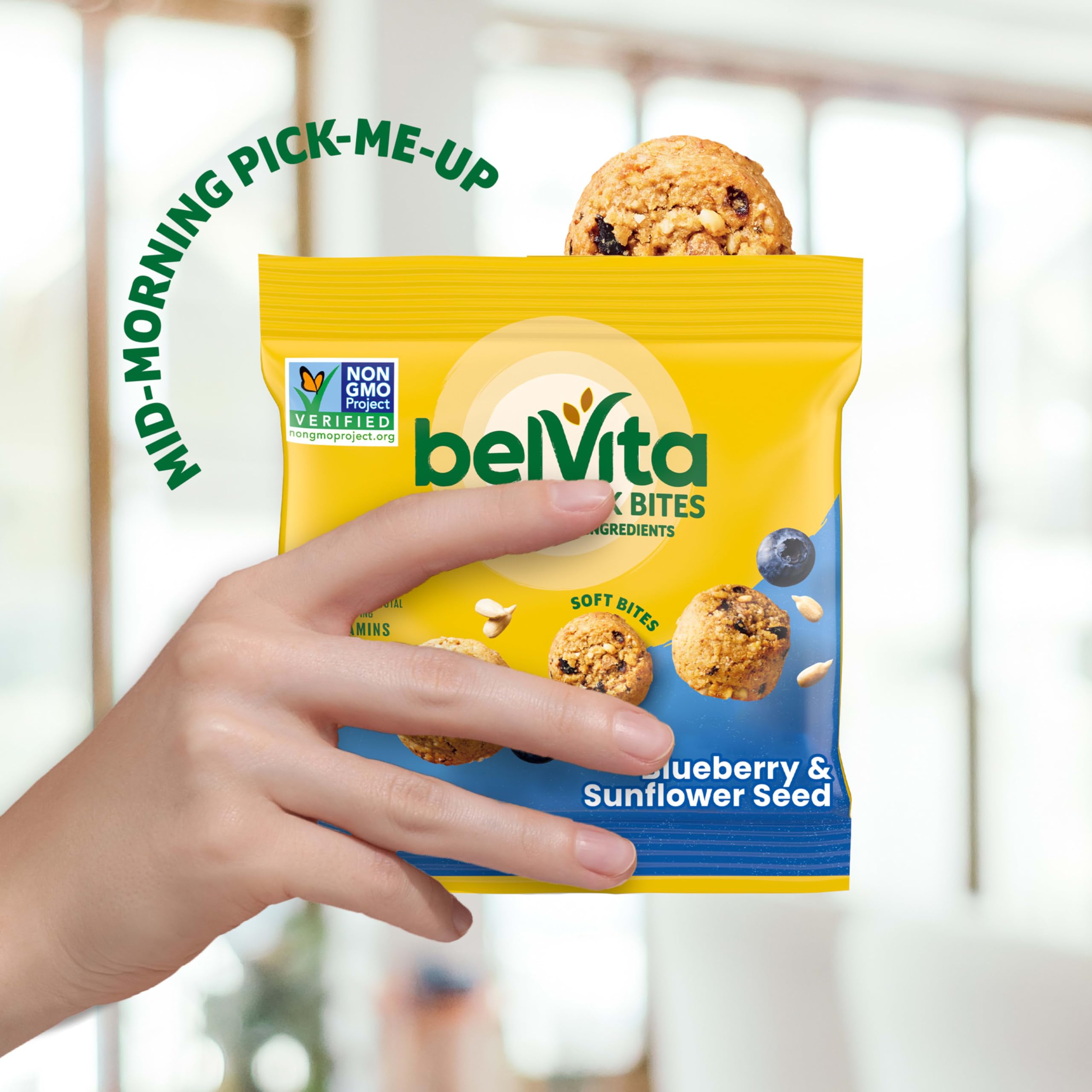 Belvita travel snack pack ready for commute or trip.