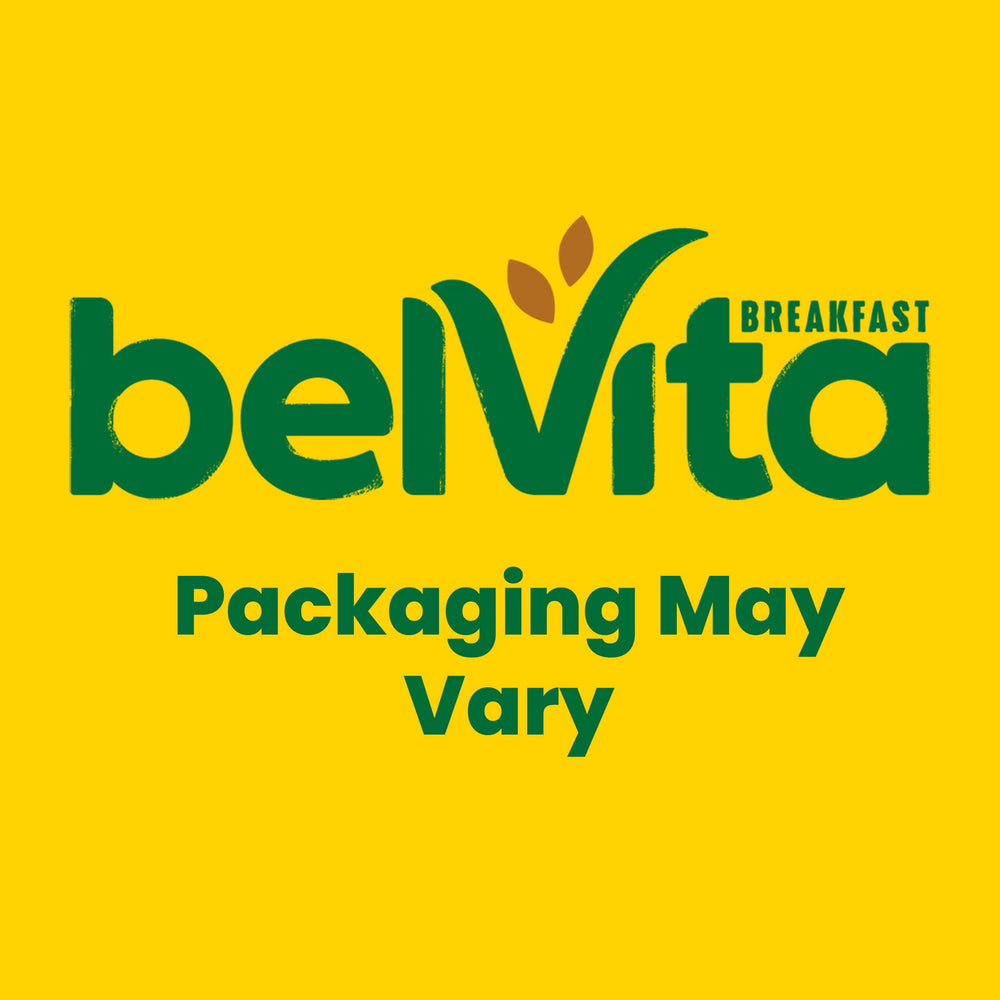 Belvita on-the-go breakfast beside a coffee cup.