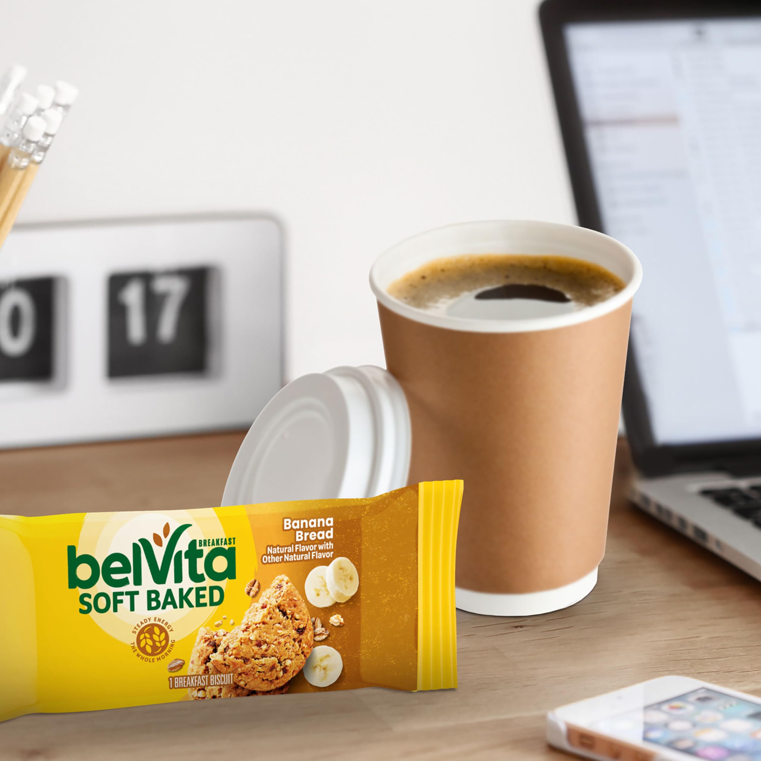 Belvita Soft Baked Banana Bread bar with real fruit and wholesome grains