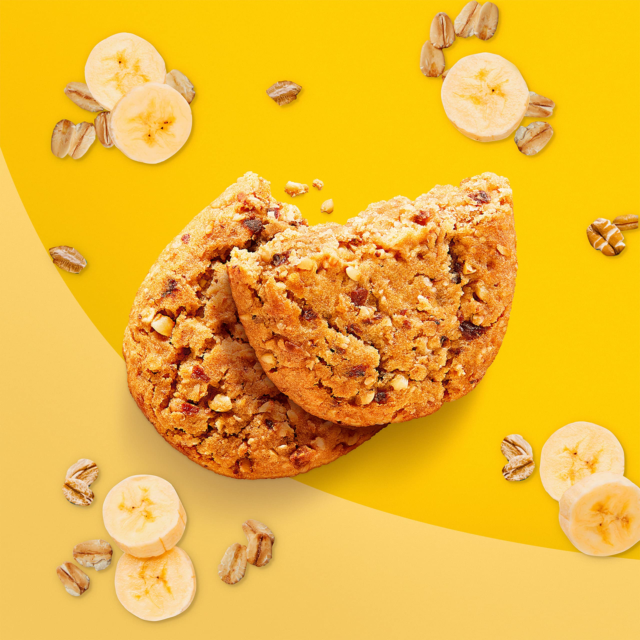 Belvita Soft Baked Banana Bread bar served with yogurt for a balanced morning