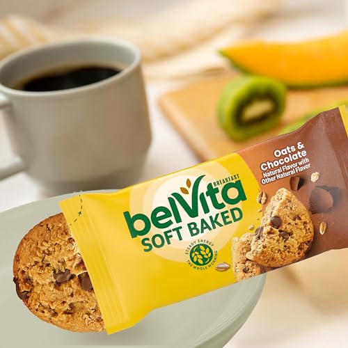 Belvita Soft Baked bar packaging close-up for easy grab-and-go.