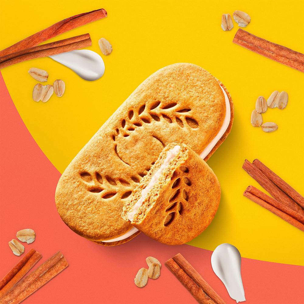 Belvita two biscuits per pack on display for quick breakfasts.