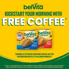 Belvita whole-grain breakfast biscuits highlighting 19 g whole grain per serving.