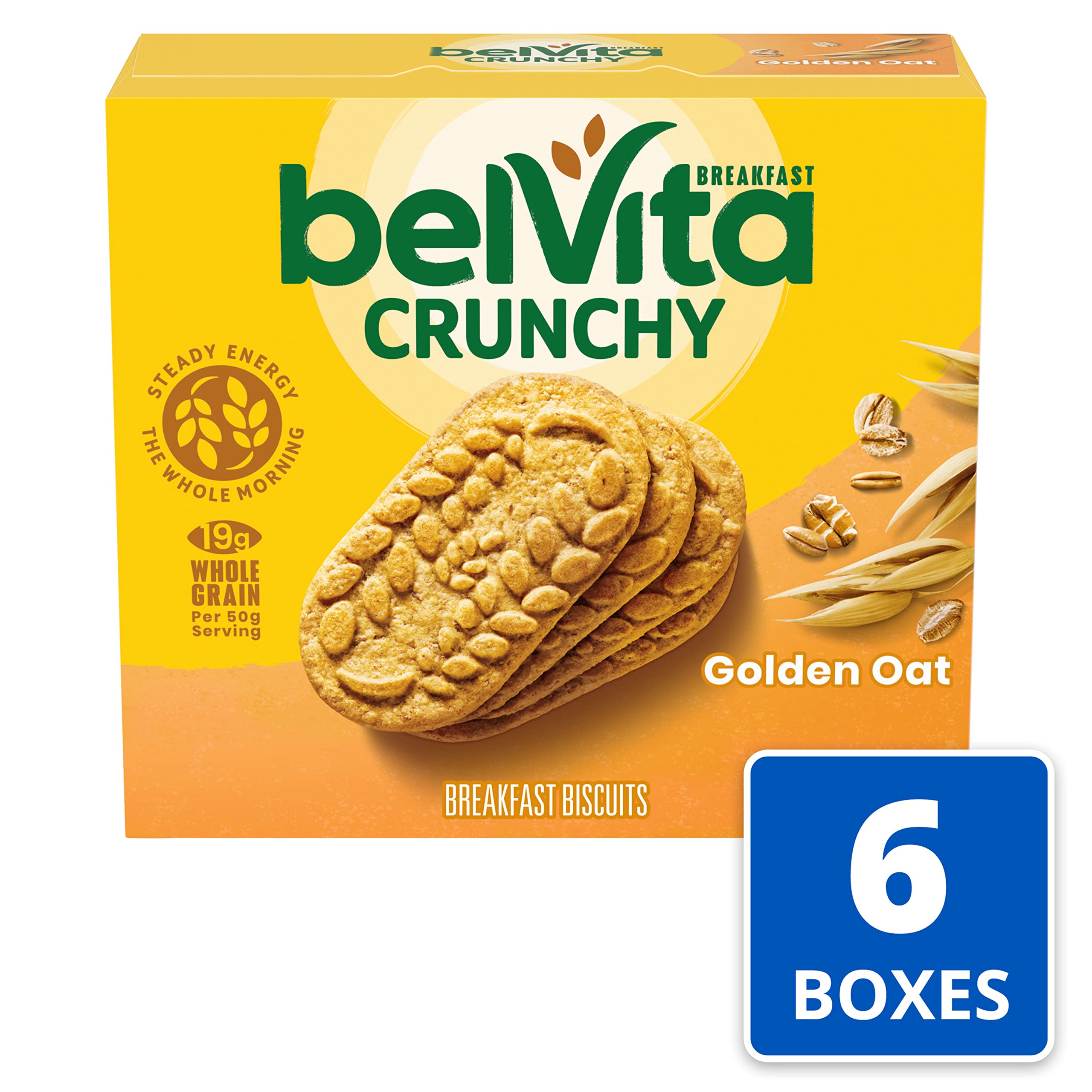 Belvita biscuits with yogurt and fruit for a balanced morning routine.