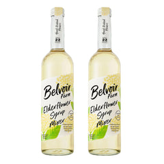 Belvoir Fruit Farms elderflower syrup bottle two-pack for refreshing drinks