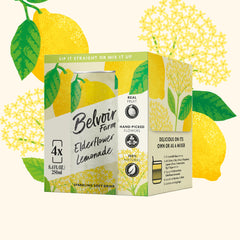 Belvoir Fruit Farms pouring elderflower lemonade reveals crisp fizz and floral notes.