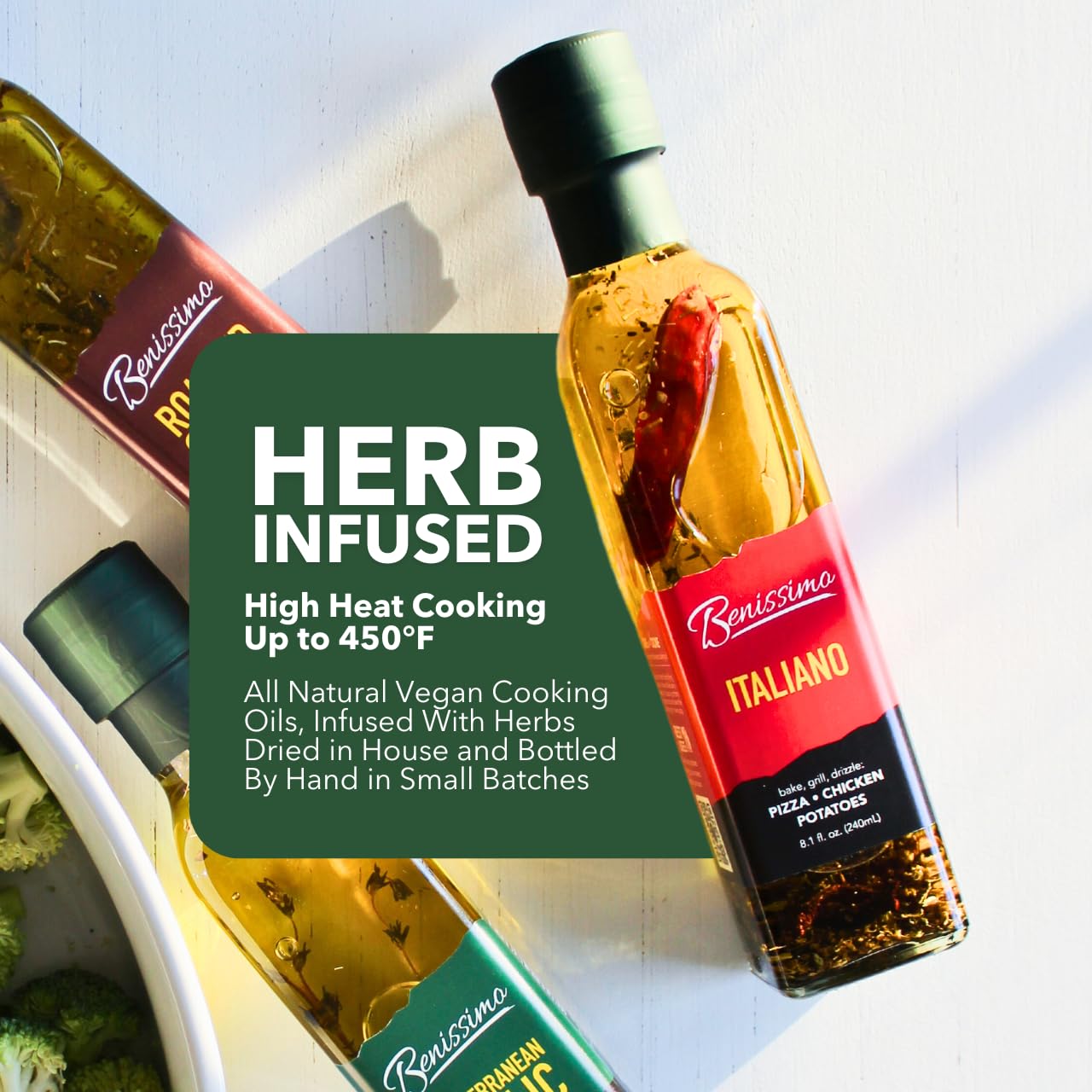 Benissimo Gourmet Oil Set Gift Pack; premium four-oil collection for gifting.