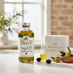 Benjamins olive oil label close-up highlighting authenticity and origin.