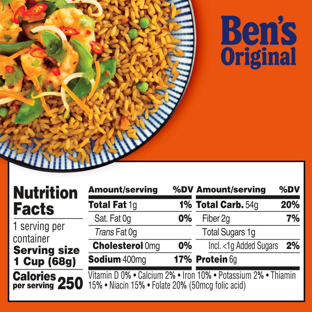 BEN'S ORIGINAL Fried Rice Cup convenient on-the-go microwavable option