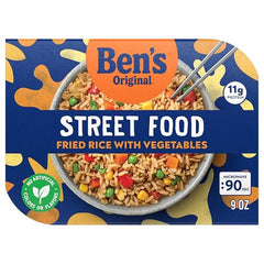 BEN'S ORIGINAL Street Food Fried Rice with Vegetables features carrots, corn, peas, red peppers