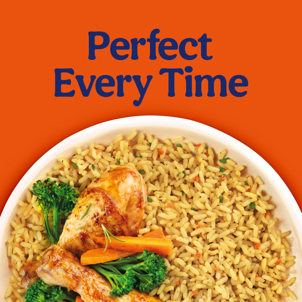 BEN'S ORIGINAL precooked long-grain rice provides a reliable base for meals.