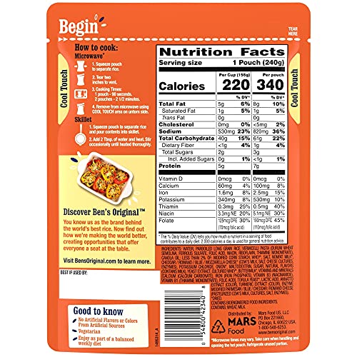 BEN'S ORIGINAL Ready Rice 90-second microwave side in a pouch