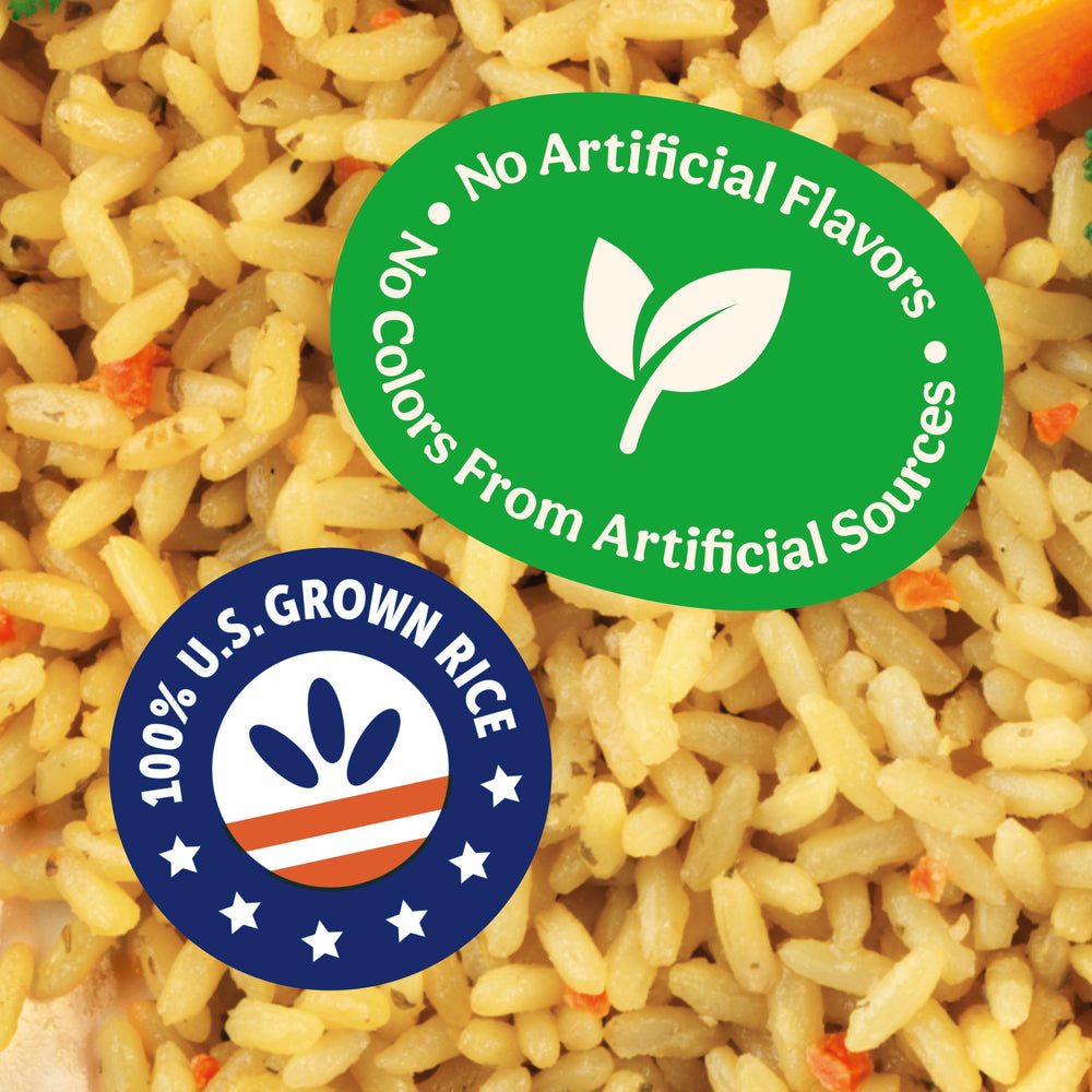 BEN'S ORIGINAL Ready Rice with carrots and herbs offers a convenient side option