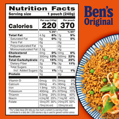 Ben's Original Ready Rice fried rice with peas and carrots shown as a tasty side in minutes