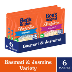 BEN'S ORIGINAL Ready Rice Jasmine pouch close up with fragrant aroma.
