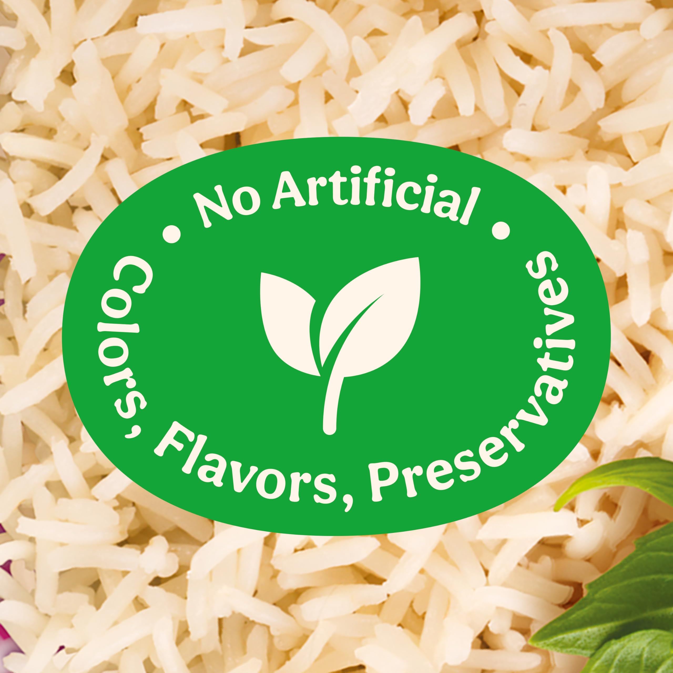 BEN'S ORIGINAL Ready Rice Jasmine Rice serving plate suggests easy meal pairings.