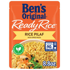 BEN'S ORIGINAL Ready Rice Rice Pilaf steaming bowl releasing aroma