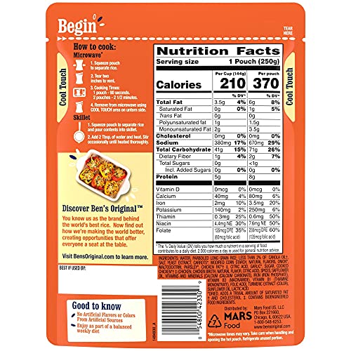 Six-pack of BEN'S ORIGINAL Ready Rice Roasted Chicken, convenient for rapid meals.