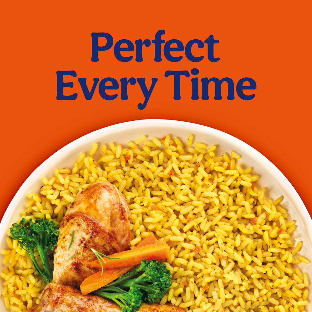 Microwave-ready BEN'S ORIGINAL Ready Rice Roasted Chicken bowl, minimal cleanup.