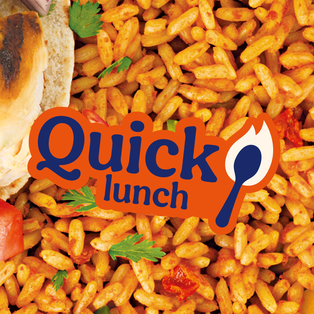 BEN'S ORIGINAL Ready Rice Spanish Style pairs with chicken for a quick meal.