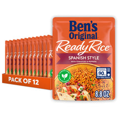 BEN'S ORIGINAL Ready Rice Spanish Style pouch front—ready-to-eat in seconds for easy dinners.