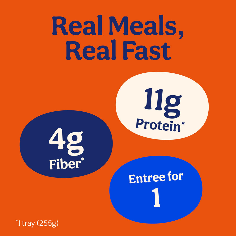 Microwavable, heat-and-eat packaging simplifies pantry storage