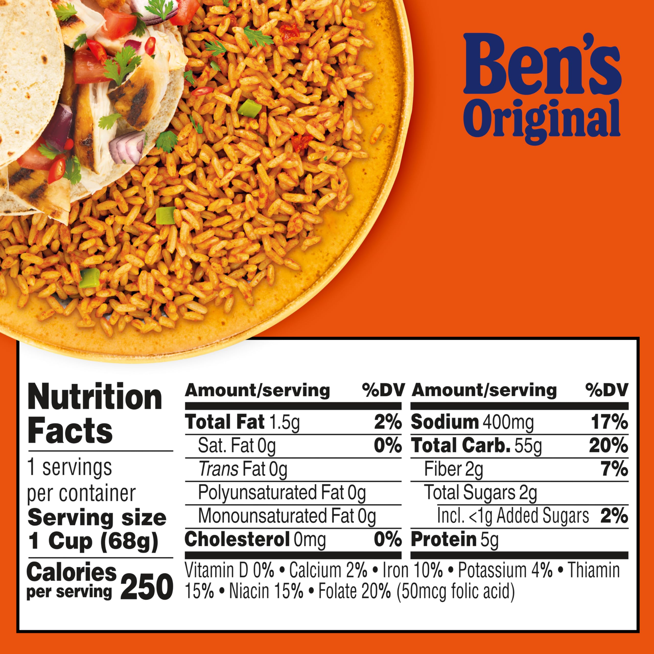 BEN'S ORIGINAL Spanish Style Rice quick-heat experience for meals