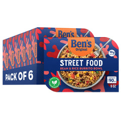 BEN'S ORIGINAL Street Food Burrito Bowl pack shot, easy lunch option