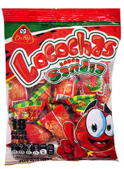 BENY LOCOCHAS watermelon bag packaging for on-the-go snacking.
