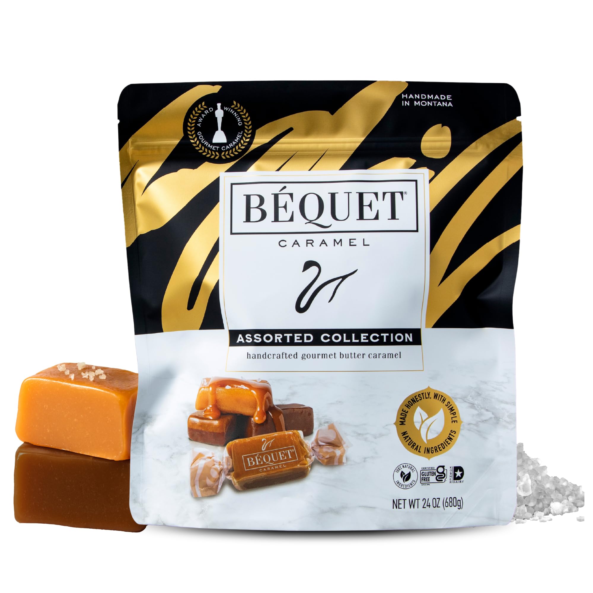 Bequet Celtic Sea Salt caramels, premium gift-worthy treat