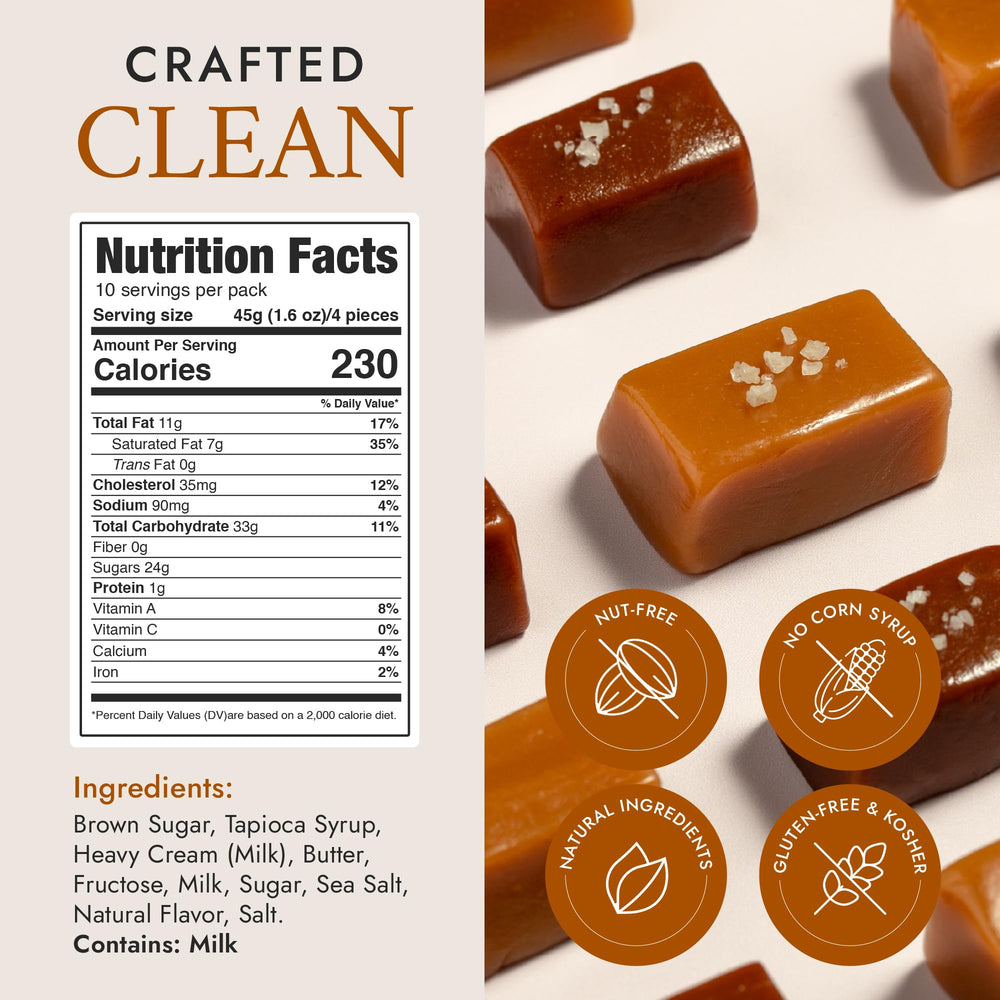 Bequet Salt Chocolate caramels, rich chocolate with caramel