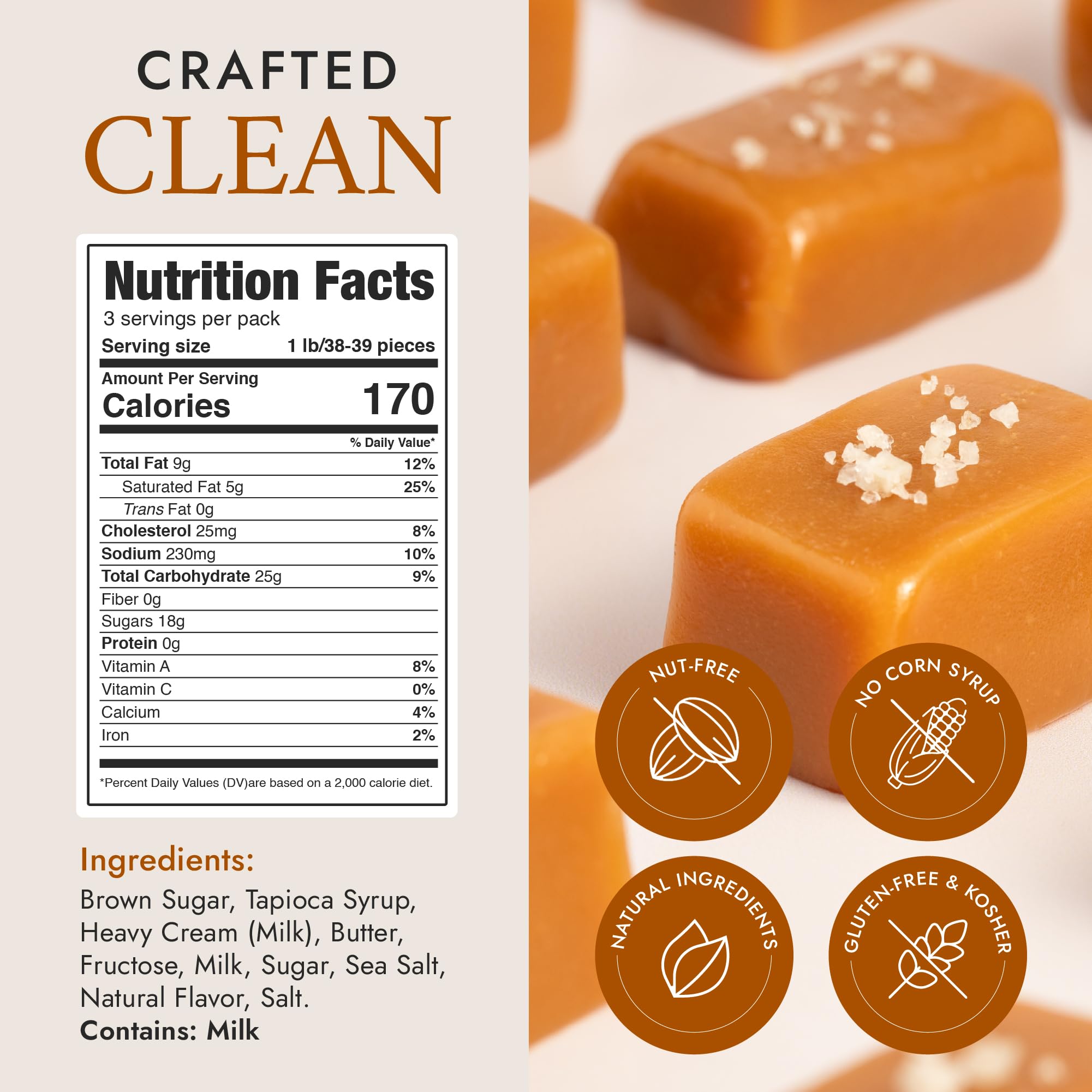 Bequet handcrafted caramel in small batches for premium flavor