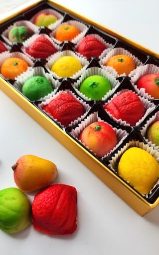 Bergen Marzipan grape fruit shape brings playful, bite-sized sweetness to events.