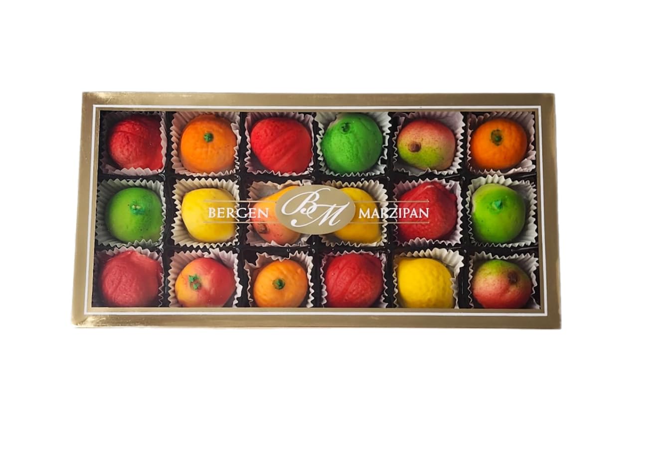 Bergen Marzipan strawberry fruit shape creates a charming, shareable dessert centerpiece.
