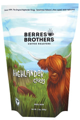 Berres Brothers Highlander Grogg coffee bag showcasing rich flavor ideal for everyday brewing.