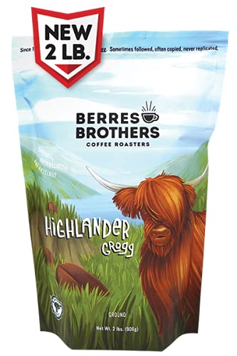 Berres Brothers Highlander Grogg ground coffee bag with caramel aroma for indulgent mornings