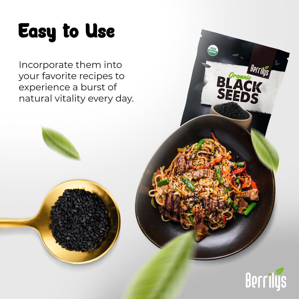 Berrilys Black Seeds in a spice blend for vegan recipes