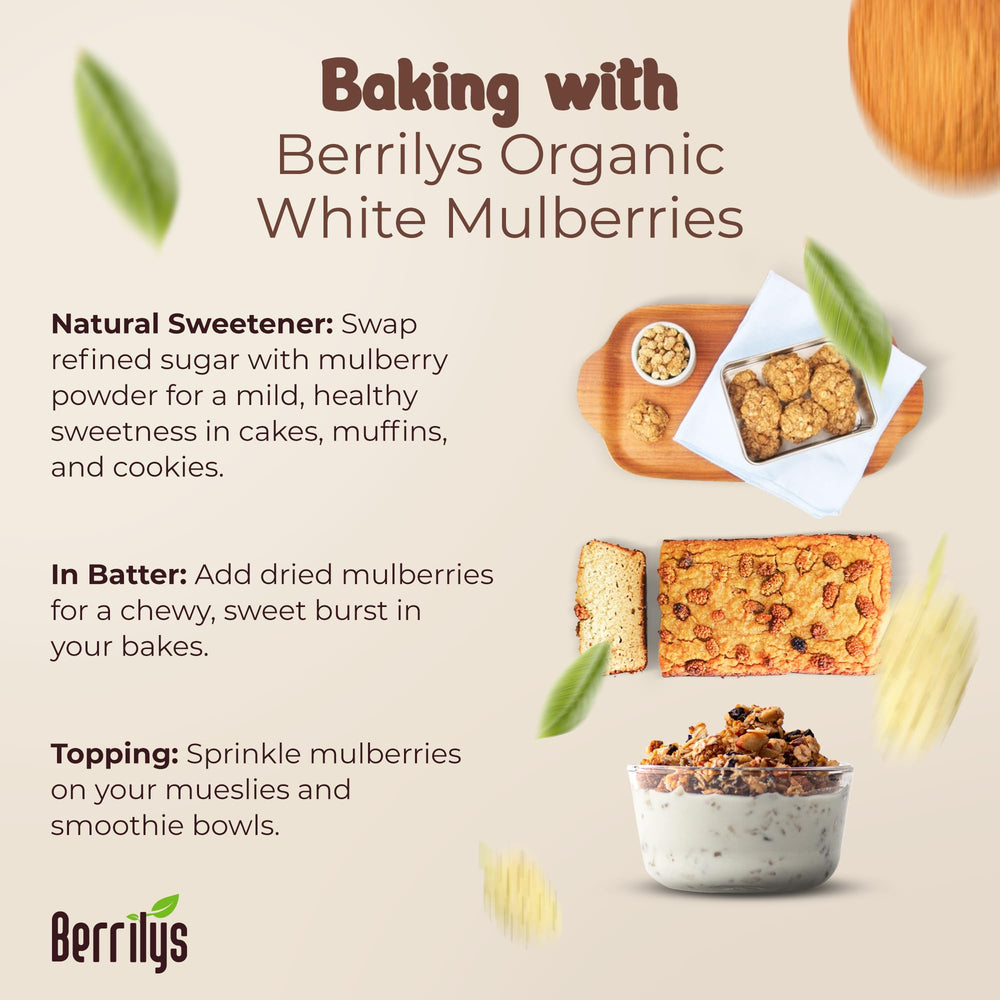 Berrilys dried mulberries in a snack cup for on-the-go.