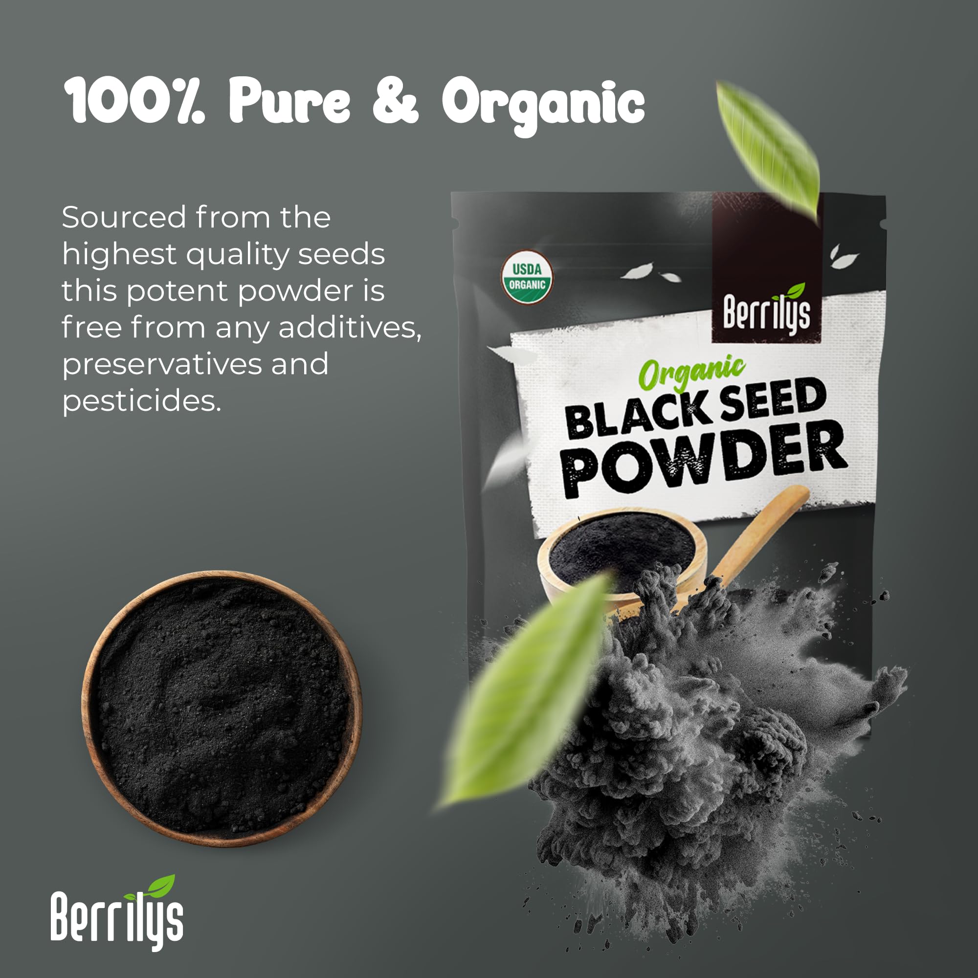 Berrilys black seed powder sprinkled on curries and soups for deeper aroma