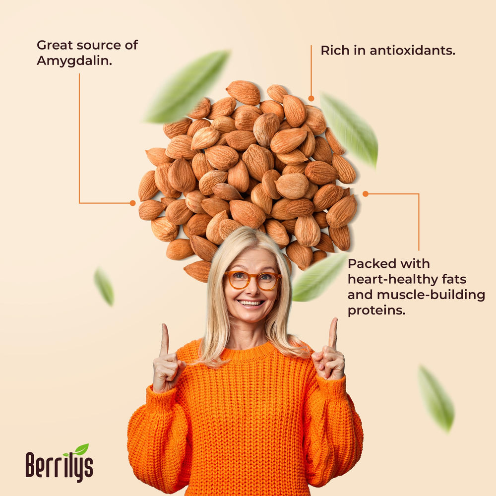 Berrilys raw kernels presented as a mindful snack option