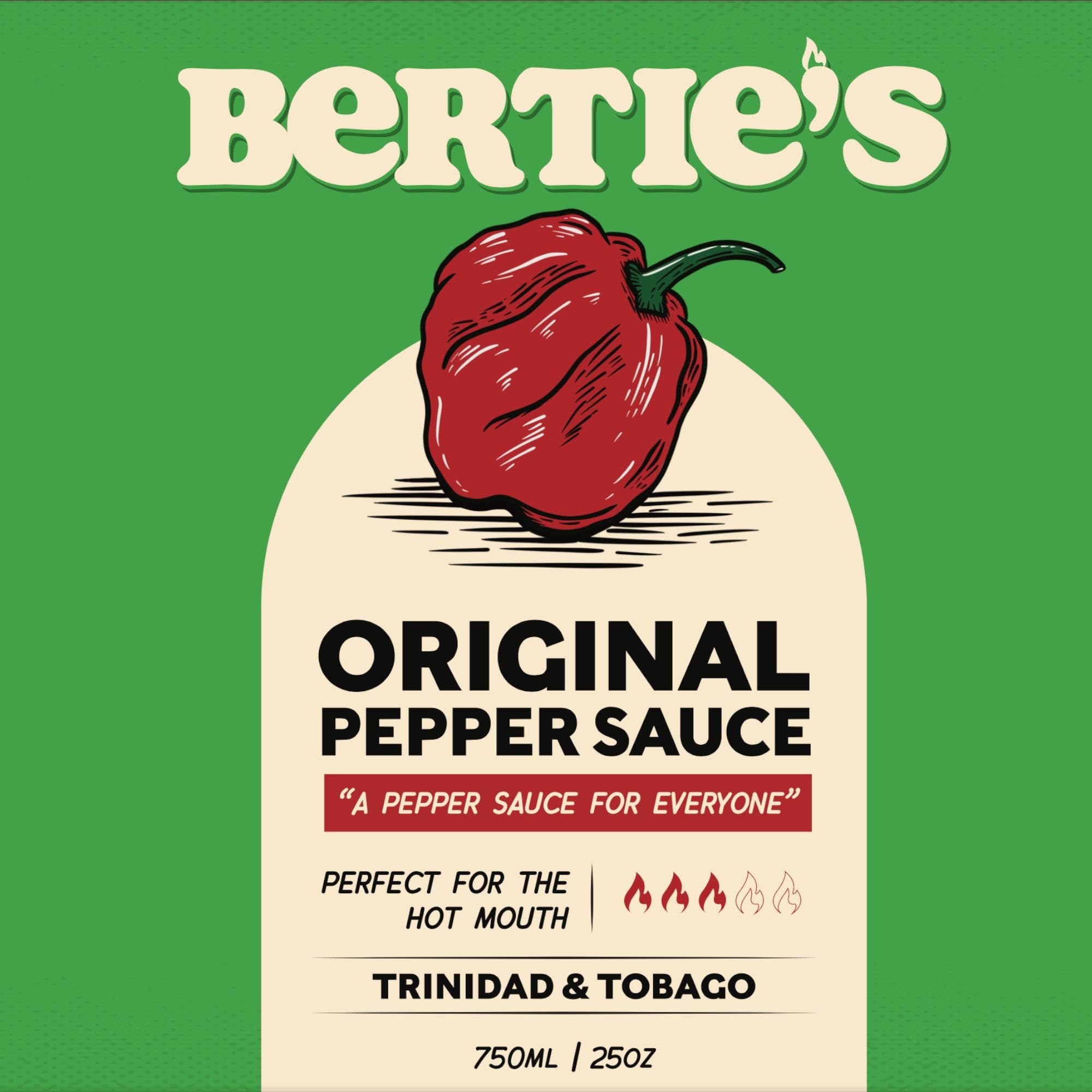 Bertie's Original Pepper Sauce splash over a dish demonstrates flavor enhancement for stews.